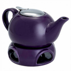 Ф19-057R Заварочный чайник с фильтром и подставкой : 750мл, фиолетовый (12)