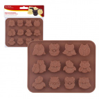 Форма для шоколадных конфет силиконовая "Совы".