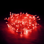 VEGAS  24V Электрогирлянда "Нить" 96 красных LED ламп, в боксе, прозрачный провод, 10 м , с блоком питания, удлиняемая /18