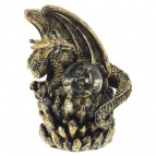 Фигурка декоративная в стекл.шаре "Дракон", D 5 см, L12 W12 H16 см