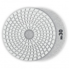 ЗУБР 125мм №30 алмазный гибкий шлифовальный круг (Черепашка) для мокрого шлифования