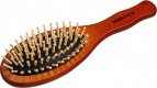 Расческа деревянная, массажная, 22,5см, "овал", с деревянными зубчиками "VORTEX"
