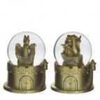 Фигурка декоративная в стекл.шаре с подсветкой "Дракон", D 4.5 см, L5 W5 H6,5 см, 2в.