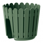Кашпо на перила LANDHAUS railing d30; h21 см зеленый лист (laurel green) (ш/к 6737)