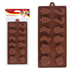 Форма для шоколадных конфет силиконовая "Рождество".