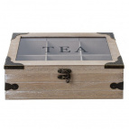 Шкатулка для чайных пакетиков, L24 W16,5 H8,5 см