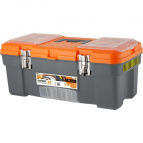 Ящик для инструментов Blocker Expert 22" с металлическими замками серо-свинцовый/оранжевый