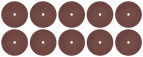 Круг ЗУБР абразивный-электрокорунд отрезной, d 24x2,0х0,40мм, 10шт
