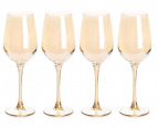 Золотой мед" набор 4-х бокалов для вина 350 мл P9304