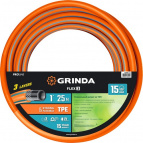 GRINDA FLEX 3 1″, 25 м, 15 атм, из термоэластопласта, трёхслойный, армированный, Поливочный шланг, PROLine (429008-1-25)
