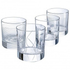 Лаунж клаб" (Исланд) набор 4-х стаканов низких 300мл N5288