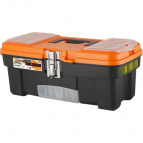 Ящик для инструментов Blocker Expert 16" с металлическим замком черный/оранжевый