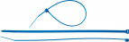 Хомуты нейлоновые синие, 3.6 x 200 мм, 100 шт, ЗУБР