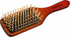 Расческа деревянная, массажная, 23см, "прямоугольник", с деревянными зубчиками "VORTEX"