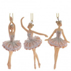 Изделие декоративное подвесное "Балерина",  H11,5 см, 3в