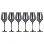 Селест" набор 6-ти бокалов для вина 350мл "Сияющий графит" P1566