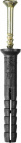 Дюбель-гвоздь полипропиленовый, потайный бортик, 6 x 40 мм, 125 шт, STAYER Master 30645-06-040