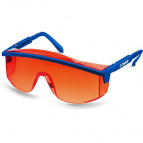 ЗУБР ПРОТОН красные, линза увеличенного размера, открытого типа, защитные очки (110483)