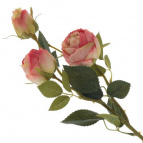Цветок искусственный "Роза", L13 W11 H55 см, 2в.