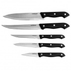 WEBBER ВЕ-2266 Набор ножей 5 предметов в блистере черная  ручка (24)