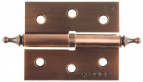 Петля дверная разъемная ЗУБР "ЭКСПЕРТ", 1 подшипник, цвет ст. медь (AC), правая, с крепежом, 75х63х2,5мм, 2 шт