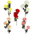 Цветок искусственный "Роза", L32 W15 H120 см, 5в.