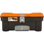 Ящик для инструментов Blocker Expert 16" с металлическим замком серо-свинцовый/оранжевый