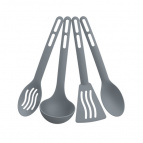 Набор кухонных принадлежностей из 4 предметов Simple (серый)