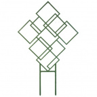 0311-085 Опора для растений квадраты 29,9*46 см зеленый (zielona harbata)