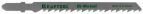 Полотна KRAFTOOL для эл/лобзика, Bi-Metall, по дереву, фанере, быстрый рез, EU-хвост., шаг 4мм, 75мм, 2шт