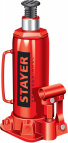 Домкрат гидравлический бутылочный "RED FORCE", 12т, 230-465 мм, STAYER 43160-12