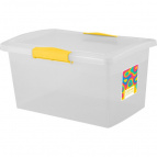 Ящик для чистящих средств Keeplex Clean Color с защелками 3,7л 25,5х17х13,5см, cosmic yellow