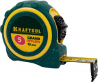 Рулетка KRAFTOOL "PRO" "MG-Kraft", особопроч корпус, Mg сплав, нейлон покрытие, суперкомпакт размер, 5м/19м