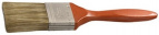 Кисть плоская STAYER "LASUR - LUX", деревянная ручка, смешанная щетина, 75мм