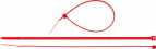 Хомуты нейлоновые красные, 3.6 x 200 мм, 100 шт, ЗУБР