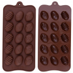 Форма для шоколадных конфет силиконовая «Пасхальные сладости» Размер 21х9,5х1,3 см.