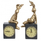 Изделие декоративное "Кролик с часами" (1xААА, не прилаг.), L10 W7,5 H22,5 см, 2в.