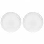Набор круглых тарелок 2 предмета "Снежинки", 28*28*2,5 см - каждая