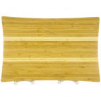 доска разделочная бамбук прямоугольная 33х22х1,8см, упаковка - термоусадочная пленка