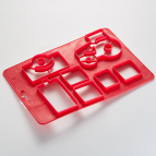 Webber 3D форма для вырубки из теста т.красный "МАШИНА" (пласт)