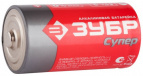 Батарейка Зубр "TURBO" щелочная (алкалиновая), тип C, 1,5В, 2шт на карточке