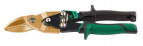 Ножницы KRAFTOOL TITAN по твердому мет, двойная рычаж передача, Cr-Mo, титан покрытие, двухкомп ручка, левые, 250мм