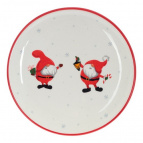 Тарелка "Дед Морозы", L17 W17 H2 см