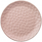 Тарелка подстановочная 24 см коллекция "отражение" цвет:розовая пудра (мал=6шт)