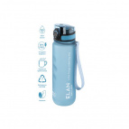 Бутылка для воды 500 мл 6,5*6,5*23 см "Style Matte" с углублениями д/пальцев голубая пастель