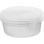 Набор контейнеров для заморозки продуктов Lucky Friday "FROZEN" 3 шт 0,5 л круглые прозрачный