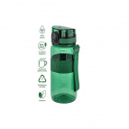 Бутылка для воды "Water Balance" хвойно-зеленая 7,6*7,6*22,5 см 650 мл, высота до крышки 18 см, с ситом, с защитным клапаном от протечек, кнопкой для 