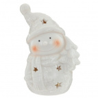 Фигурка декоративная "Снеговик" (подсветка, LR44x2, L7,5 W7 H12 см