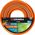 GRINDA FLEX 3 1/2″, 50 м, 25 атм, из термоэластопласта, трёхслойный, армированный, Поливочный шланг, PROLine (429008-1/2-50)