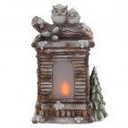 Фигурка декоративная "Камин" (подсветка, 3xAAA),  L32 W16,5 H49 см